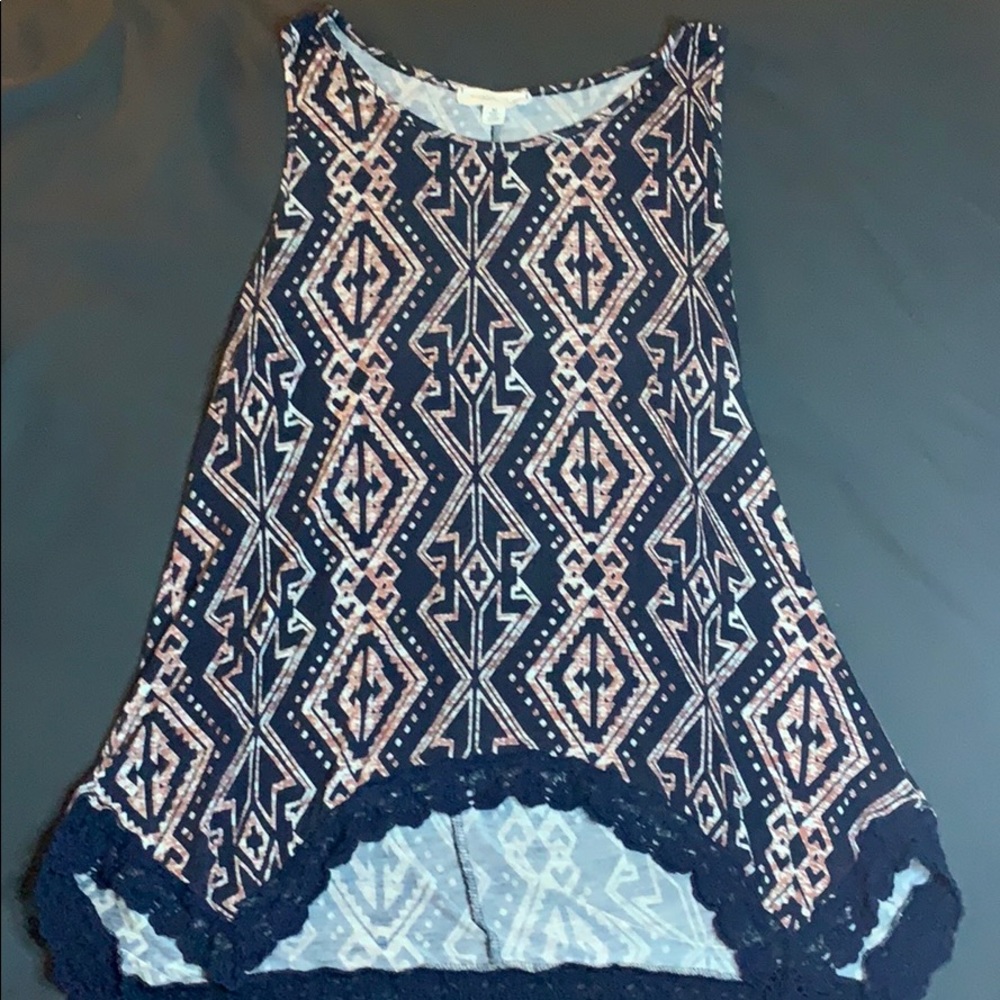 Moon and Sky High Low Tank Top